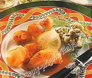Морской язык в пивном кляре