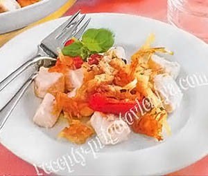 Рыба запеченная с картофелем