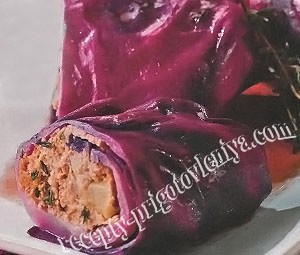 Голубцы с мясом и грушами