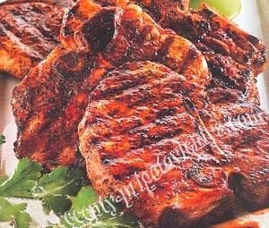 Отбивные с персиковой сальсой