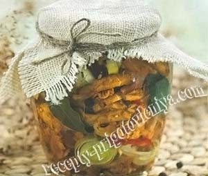 Маринованные лисички