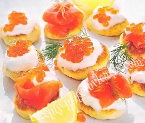 Канапе «Снежки»