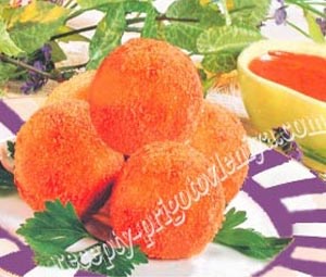 Картофельные крокеты с ветчиной