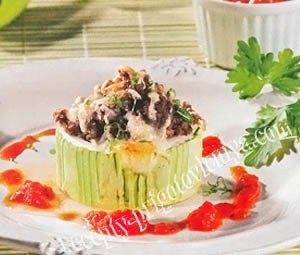 Кольца из кабачков