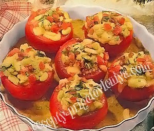 Помидоры, фаршированные фасолью