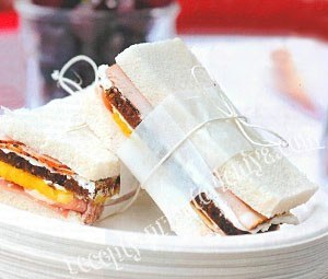 Сэндвич с ветчиной и ананасом